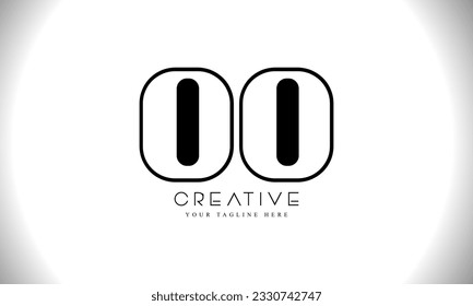 Letter OO simple logo design vector