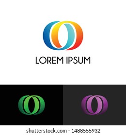 Letter OO simple logo icon design vector