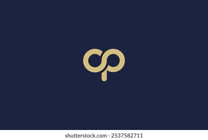 Letra op ícone de logotipo design vetor design modelo inspiração