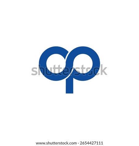 Letter op Logo Simple Minimalist