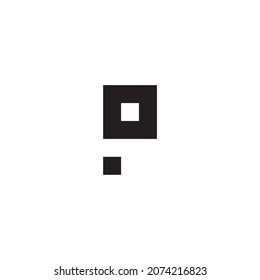 letter OP PO O P simple symbol logo vector