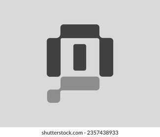 Letter OP Tech Logo Design Template