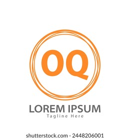 letra OQ logo. OQ. Ilustración vectorial de diseño de logotipo OQ para empresa creativa, negocio, industria
