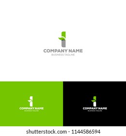 Letter I Organic Logo Template