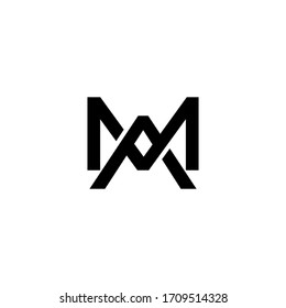am letter original monogram logo design