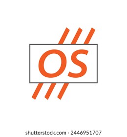 Buchstaben des Betriebssystems. BS. OS-Logo-Design-Vektorillustration für Kreativunternehmen, Unternehmen, Industrie
