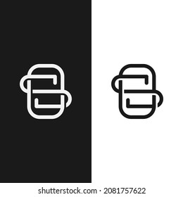 Letter OS or SO Monogram Logo Design