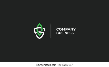 Letter SO OS shield minimal geometric logo icon sign design concept. Vector illustration