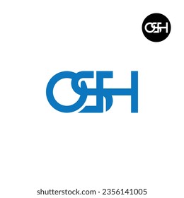 Letter OSH Monogram Logo Design