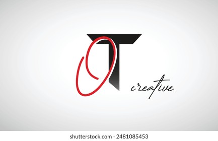 Letra OT Creative Clean Diseño de Logo