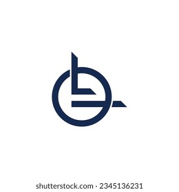 letter ot simple geometric line logo vector 