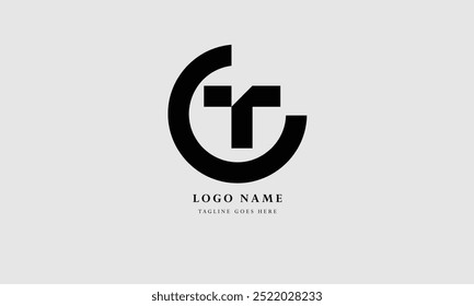 Letra OT, CT Diseño de Logo Signo Símbolo Icono Plantilla