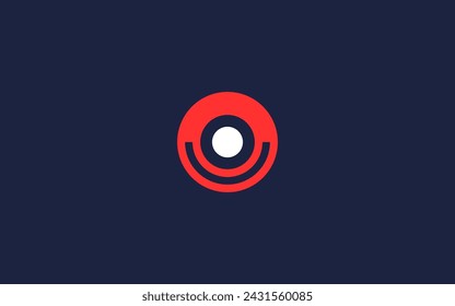 letter ou with circle logo icon design vector design template inspiration