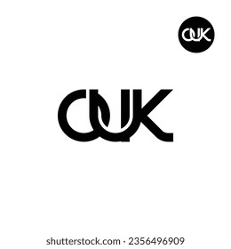 Diseño de logotipo de monograma OUK