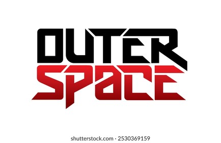 letter outer space design vector