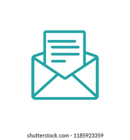 Letter outline icon