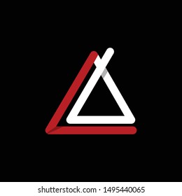 Letter A Outline Monogram Modern Logo