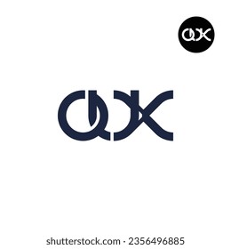 Letter OUX Monogram Logo Design