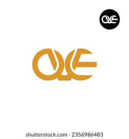 Letter OVE Monogram Logo Design Simple