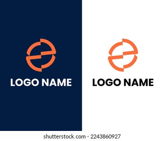 Letter OZ logo design. Monogram O and Z type abstract symbol. Initial Z in circle vector icon.