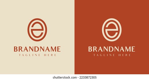 Letter OZ or ZO Oval Logo, suitable for any business with OZ or ZO initials.