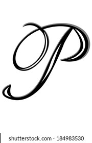 Letter P Script Images Stock Photos Vectors Shutterstock