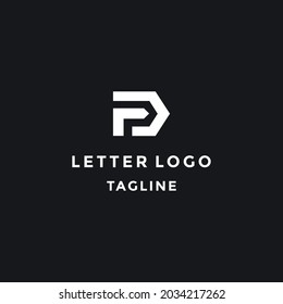 Letter P Abstract logo design template