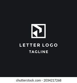 Letter P Abstract logo design template