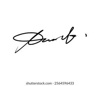 Letter P abstract signature idea for documents. Vector with transparent background or alpha channel.