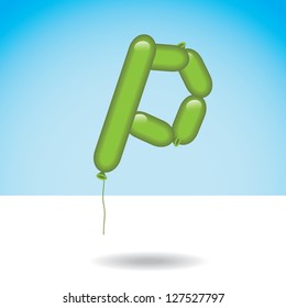 Letter P Alphabet Font Icon Symbol EPS 8 vector, no open shapes or paths. Grouped for easy editing.