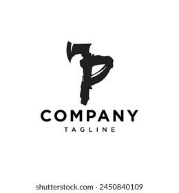 Letter P Axe Logo icon vector template.eps