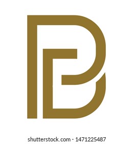 Letter P B D Outline Logo Stock Vector (Royalty Free) 1471225487 ...