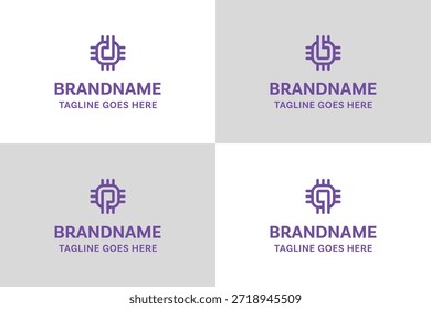 Logotipo de Tecnología de chips P B D Q, que simboliza la innovación, la precisión y la inteligencia digital