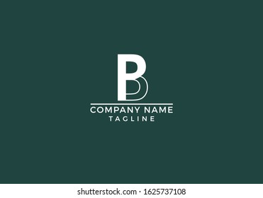 Letter P B PB logo initial based icon unique creative minimal graphic company abstract design in vector editable file.