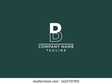 Letter P B PB logo initial based icon unique creative minimal graphic company abstract design in vector editable file.