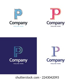Letter P Big Logo Pack Design Creative Modern logos design for your business