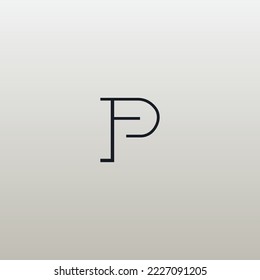 Plantilla de diseño de logotipo de pájaro de carta P