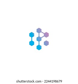 Logotipo de la cadena de bloqueo de la letra P creado recientemente de forma sencilla y minimalista