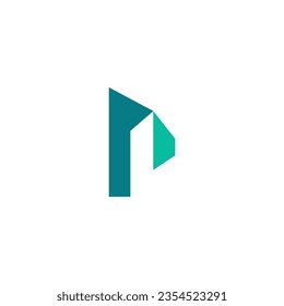 Letter P Building Logo Design. P Town Logo