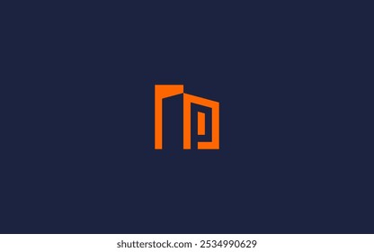 letter p with building logo icon design vector design template inspiration