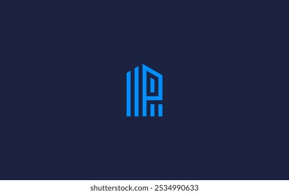 letter p with building logo icon design vector design template inspiration