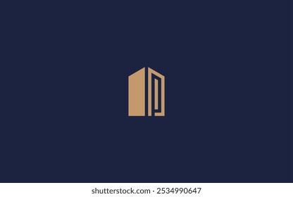 letter p with building logo icon design vector design template inspiration