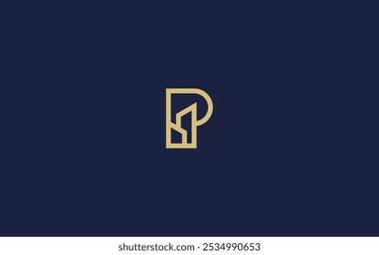letter p with building logo icon design vector design template inspiration
