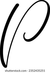 letter P For Business corporate design Free Vector