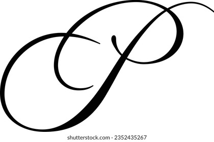 letter P For Business corporate design Free Vector