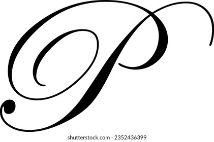 letter P For Business corporate design Free Vector