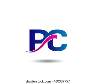 Letter P And C Monogram Logo
