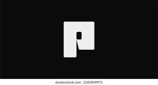 Letter P concept, typography logo concept, monogram logo and initials letter logo, modern and simple