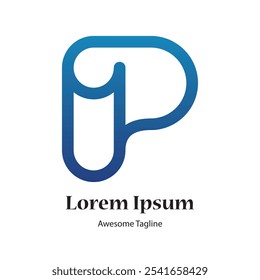 Letter P kreatives Logo-Design-Symbol