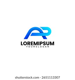 letra A P design de logotipo criativo 